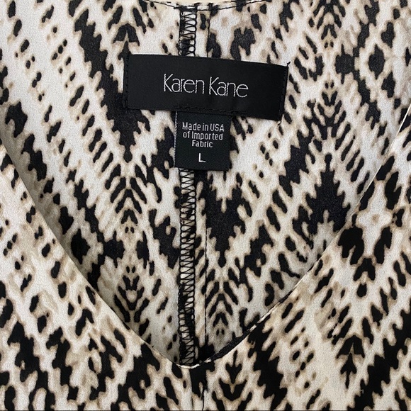 Karen Kane Sleeveless Short V-Neck Dress - Picture 2 of 9